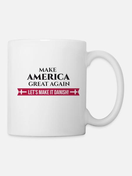 Danish Vibes pour l’Amérique -4 - Mug blanc - blanc