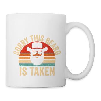 Sorry This Beard is Taken - Lustiger Valentinstag - Tasse - Weiß - Rechts
