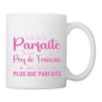 Femme Humour Professeur de Français - Mug blanc - blanc - Droite