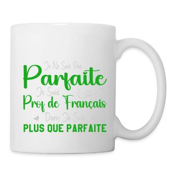 Femme Humour Professeur de Français - Mug blanc - blanc - Droite