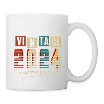 Jahrgang 2024: Limitierte Auflage - 1. Jubiläum. - Tasse - Weiß - Rechts