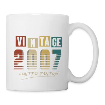 2007 Jahrgang 2007 geboren im Jahr 2007 Geburtstag. Jahr 2 - Tasse - Weiß - Rechts