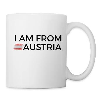 I am from Austria T Shirt - Tasse - Weiß - Rechts