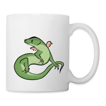 Eidechse - Tasse - Weiß - Rechts