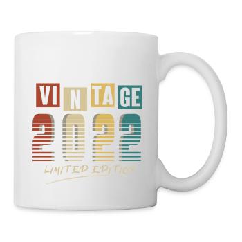 2022 Vintage 2022 born in 2022 anniversary. Year 2 - Mug - white - Right
