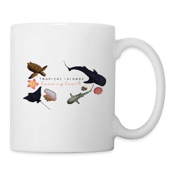 Les îles tropicales ont mon cœur - Mug blanc - blanc - Droite