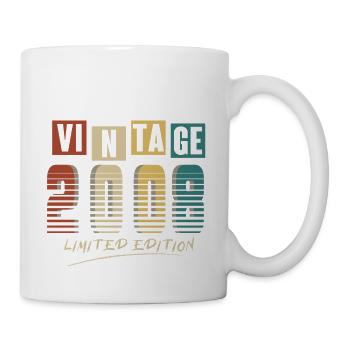 2008 Jahrgang 2008 geboren im Jahr 2008 Geburtstag. Jahr 2 - Tasse - Weiß - Rechts