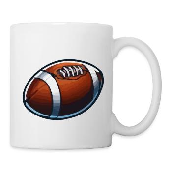 football - Tasse - Weiß - Rechts