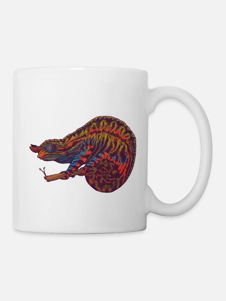 Caméléon - Mug blanc - blanc