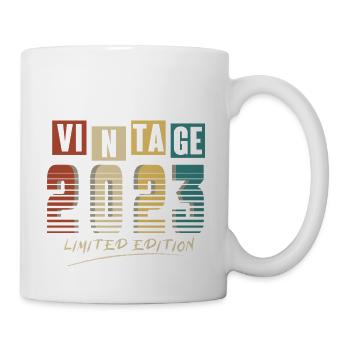 2023 Jahrgang 2023 geboren im Jahr 2023 Geburtstag. Jahr 2 - Tasse - Weiß - Rechts