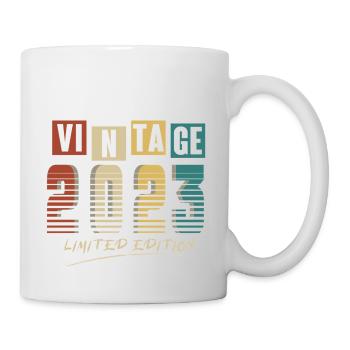 2023 Vintage 2023 born in 2023 birthday. Year 2 - Mug - white - Right