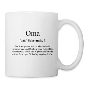 Oma Definition Dictionary - Tasse - Weiß - Rechts