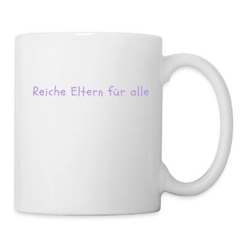 Rich parents for everyone - Mug - white - Right