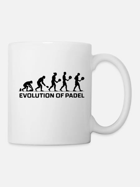 Evolution of padel 1 - Tasse - Weiß