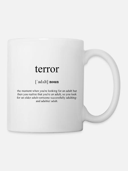Terror Definition Dictionary - Tasse - Weiß