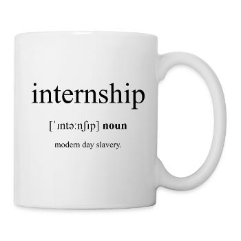 Internship | Praktikum Definition Dictionary - Tasse - Weiß - Rechts