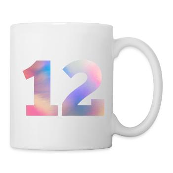 Colorful Number 12 - Mug - white - Right