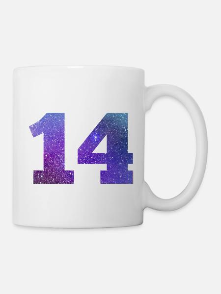 Galaxie Nummer 14 - Tasse - Weiß