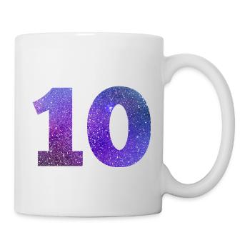 Number 10 galaxy - Mug - white - Right