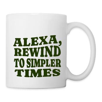 Alexa, Skip to the Weekend - Mug - white - Right