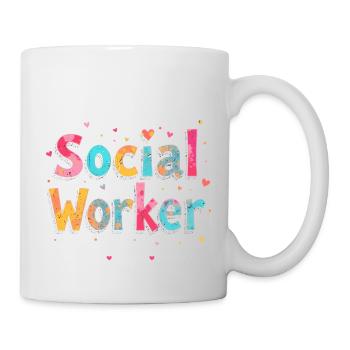 Advocate Support & Empower Social Worker Month - Mug - white - Right