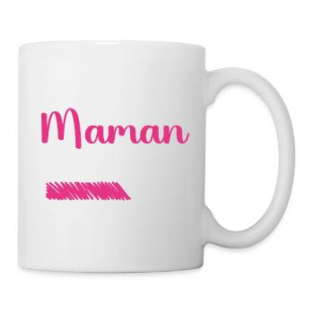 Mama lädt Bitte warten... - Tasse - Weiß - Rechts