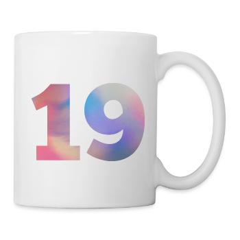 Colorful Number 19 - Mug - white - Right