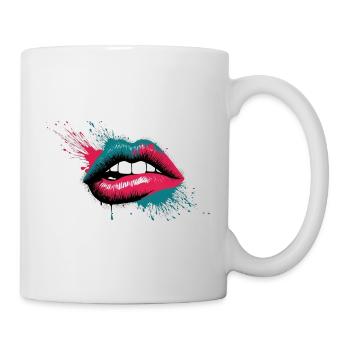 Hot Lips - Tasse - Weiß - Rechts