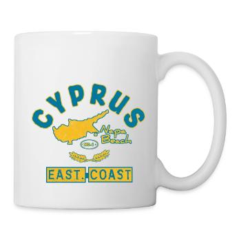 Zypern - Cyprus Travel- Flaggen Karte - Griechenla - Tasse - Weiß - Rechts