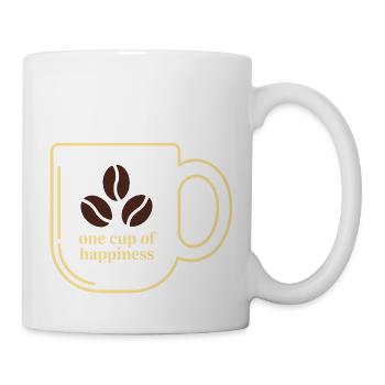KAFFEETASSEN, EINE TASSE HAPPINES 01 - Tasse - Weiß - Rechts