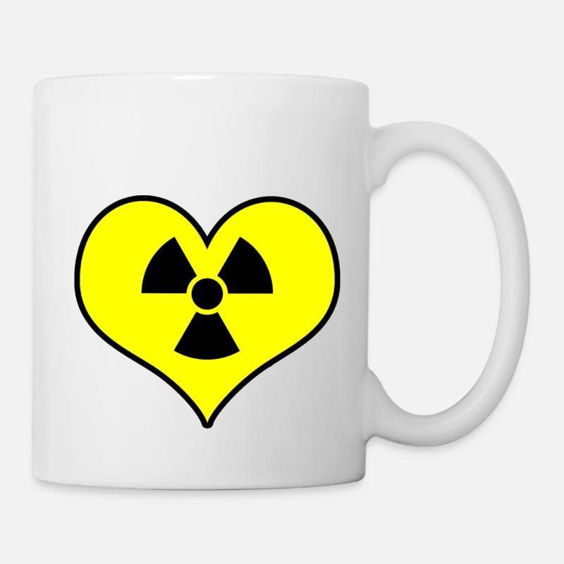 Liebe Strahlung - Tasse - Weiß