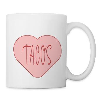 Taco Liebe Taco Zeit - Tasse - Weiß - Rechts