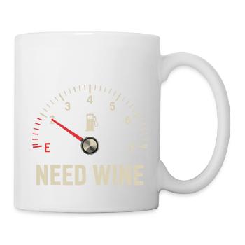Réservoir vide – besoin de vin maintenant ! - Mug blanc - blanc - Droite