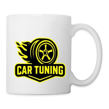 Auto Tuning Autoreifen - Tasse - Weiß - Rechts