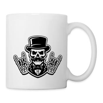 Squelette de fête de marié - Mug blanc - blanc - Droite
