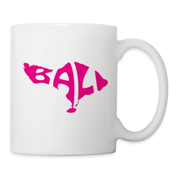 Bali Map Artistic Typography Design - Mug - white - Right