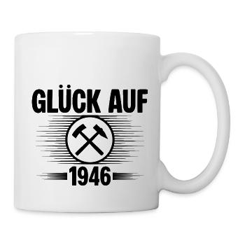 Glueck auf 1946 - Tasse - Weiß - Rechts