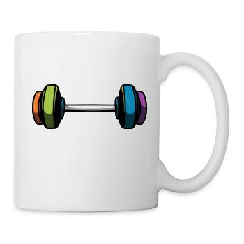 Dumbbell Gym Training Fitness Gym - Mug - white - Right