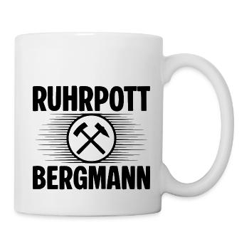 Ruhrpott Bergmann - Tasse - Weiß - Rechts