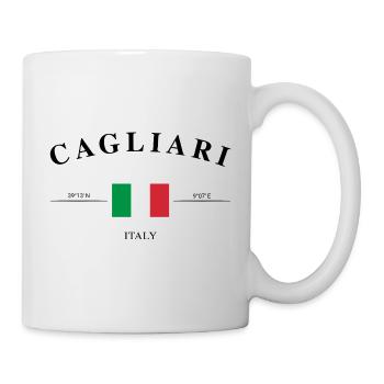 Cagliari Sardinia Travel Coordinates Souvenir - Mug - white - Right