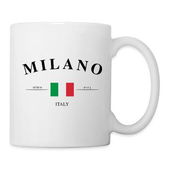 Milano Italy Coordinates Travel Souvenir - Mug - white - Right