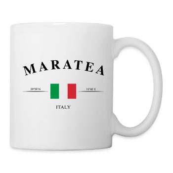 Maratea Italy coordinates holiday souvenir - Mug - white - Right