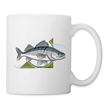 Zander Pêche Poissons Prédateurs - Mug blanc - blanc - Droite
