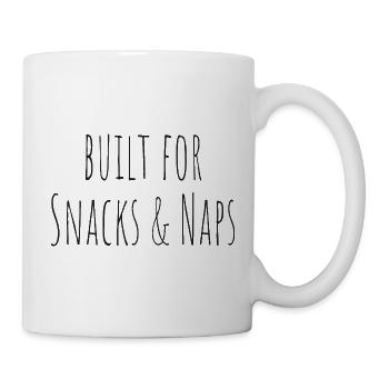Conçu pour les collations et les siestes - Mug blanc - blanc - Droite