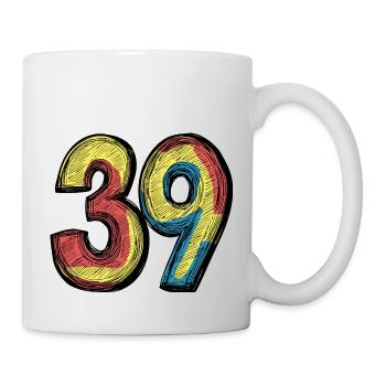 39 Number Comic - Mug - white - Right