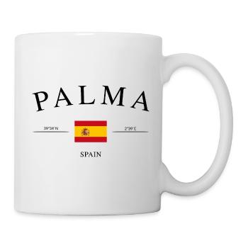 Palma de Mallorca – Urlaub Souvenir & Geschenk - Tasse - Weiß - Rechts