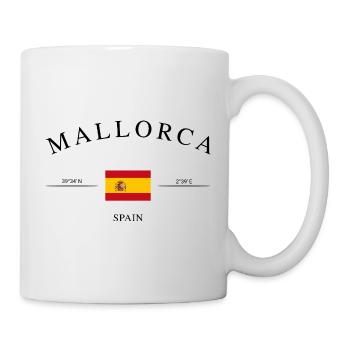 Mallorca Spanien – Urlaub Souvenir & Geschenk - Tasse - Weiß - Rechts