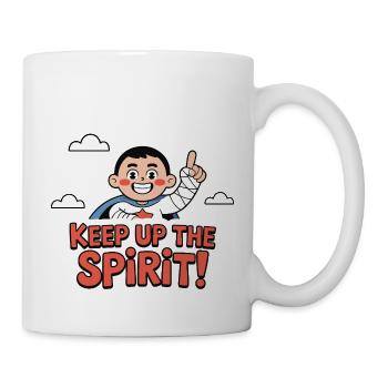 HALTEN SIE DEN SPIRIT AUFRECHT - Tasse - Weiß - Rechts