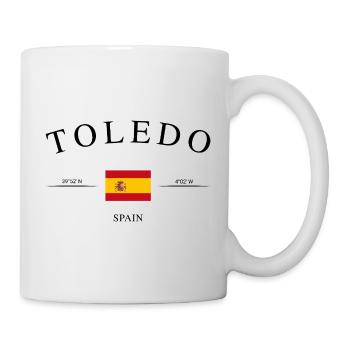 Toledo Spanien – Urlaub Souvenir & Geschenk - Tasse - Weiß - Rechts
