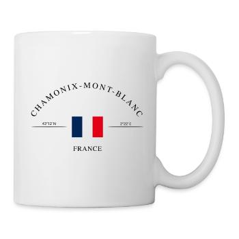 Chamonix-Mont-Blanc – Holiday Souvenir & Gift - Mug - white - Right